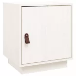 fehér tömör fenyőfa éjjeliszekrény 40 x 34 x 45 cm