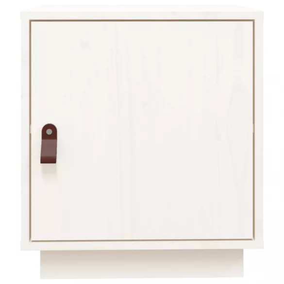 fehér tömör fenyőfa éjjeliszekrény 40 x 34 x 45 cm