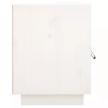 fehér tömör fenyőfa éjjeliszekrény 40 x 34 x 45 cm