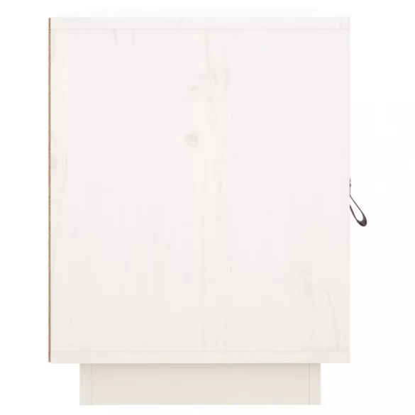 fehér tömör fenyőfa éjjeliszekrény 40 x 34 x 45 cm