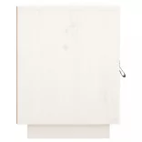 2 db fehér tömör fenyőfa éjjeliszekrény 40 x 34 x 45 cm