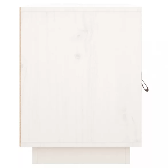2 db fehér tömör fenyőfa éjjeliszekrény 40 x 34 x 45 cm