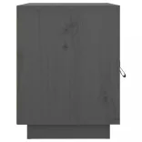 szürke tömör fenyőfa éjjeliszekrény 40 x 34 x 45 cm