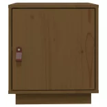 mézbarna tömör fenyőfa éjjeliszekrény 40 x 34 x 45 cm