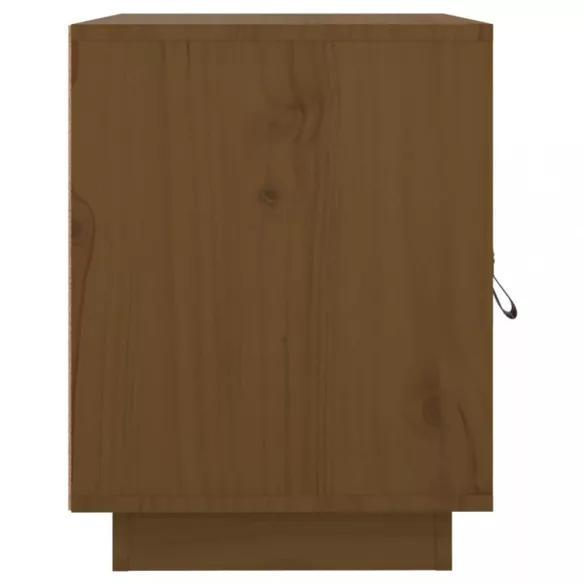 mézbarna tömör fenyőfa éjjeliszekrény 40 x 34 x 45 cm