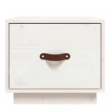 fehér tömör fenyőfa éjjeliszekrény 40 x 34 x 35 cm