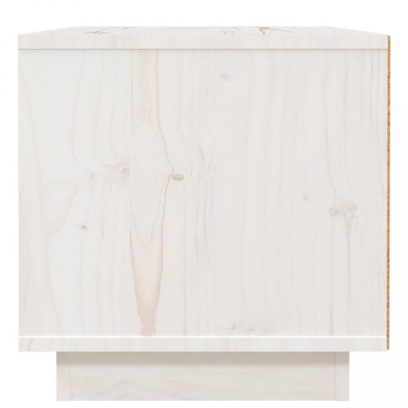 2 db fehér tömör fenyőfa éjjeliszekrény 40 x 34 x 35 cm