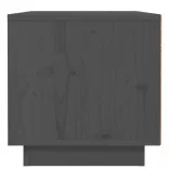 szürke tömör fenyőfa éjjeliszekrény 40 x 34 x 35 cm