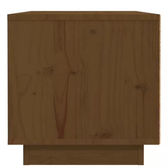 mézbarna tömör fenyőfa éjjeliszekrény 40 x 34 x 35 cm