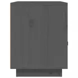 szürke tömör fenyőfa éjjeliszekrény 40 x 34 x 45 cm