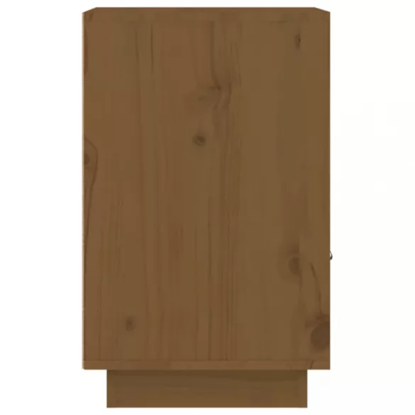 2 db mézbarna tömör fenyőfa éjjeliszekrény 40 x 34 x 55 cm