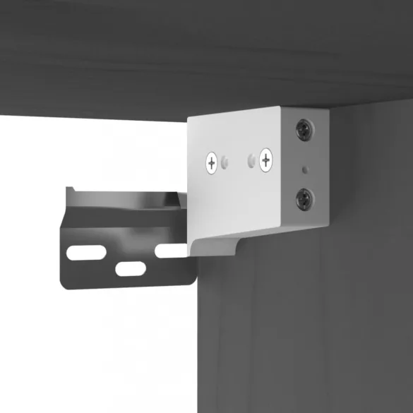 szürke tömör fenyőfa faliszekrény 60 x 30 x 35 cm