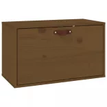 mézbarna tömör fenyőfa faliszekrény 60 x 30 x 35 cm