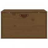 mézbarna tömör fenyőfa faliszekrény 60 x 30 x 35 cm