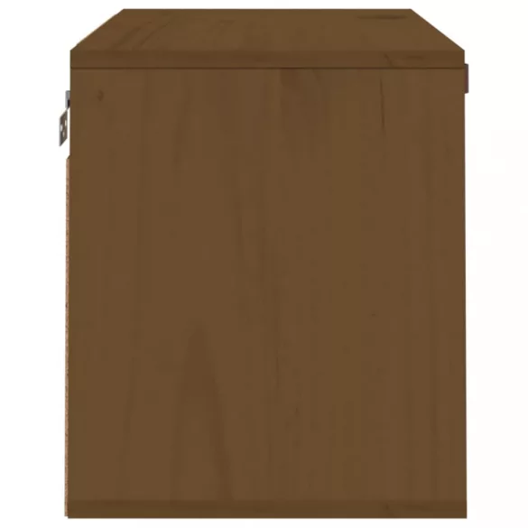 mézbarna tömör fenyőfa faliszekrény 60 x 30 x 35 cm