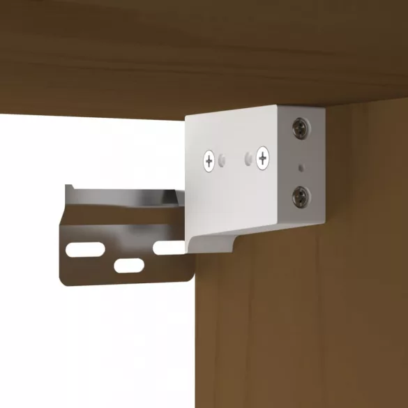 mézbarna tömör fenyőfa faliszekrény 60 x 30 x 35 cm