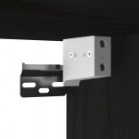 fekete tömör fenyőfa faliszekrény 60 x 30 x 35 cm