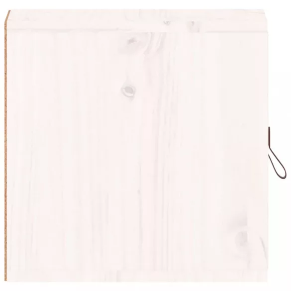 2 db fehér tömör fenyőfa faliszekrény 31,5 x 30 x 30 cm