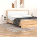 2 db fehér tömör fenyőfa faliszekrény 31,5 x 30 x 30 cm