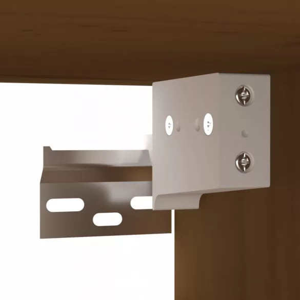 2 db mézbarna tömör fenyőfa faliszekrény 31,5 x 30 x 30 cm