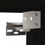 2 db fekete tömör fenyőfa faliszekrény 31,5 x 30 x 30 cm