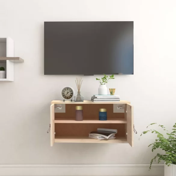 tömör fenyőfa faliszekrény 60 x 30 x 30 cm