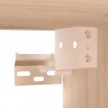 tömör fenyőfa faliszekrény 60 x 30 x 30 cm