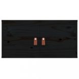 2 darab fekete tömör fenyőfa faliszekrény 60 x 30 x 30 cm