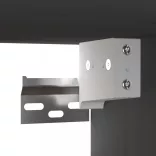 szürke tömör fenyőfa faliszekrény 80 x 30 x 30 cm