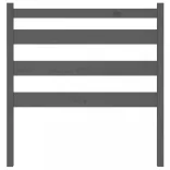 szürke tömör fenyőfa ágyfejtámla 96 x 4 x 100 cm