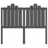 szürke tömör fenyőfa ágyfejtámla 126x4x110 cm