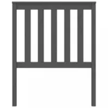 szürke tömör fenyőfa ágyfejtámla 81x6x101 cm