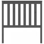 szürke tömör fenyőfa ágyfejtámla 96 x 6 x 101 cm