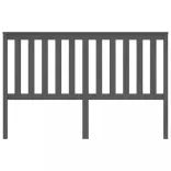 szürke tömör fenyőfa ágyfejtámla 166 x 6 x 101 cm