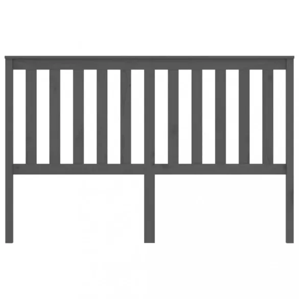 szürke tömör fenyőfa ágyfejtámla 166 x 6 x 101 cm