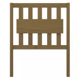 mézbarna tömör fenyőfa ágyfejtámla 80,5x4x100cm