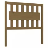 mézbarna tömör fenyőfa ágyfejtámla 95,5x4x100 cm