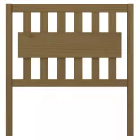 mézbarna tömör fenyőfa ágyfejtámla 95,5x4x100 cm