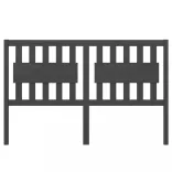 szürke tömör fenyőfa ágyfejtámla 165,5 x 4 x 100 cm