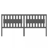 szürke tömör fenyőfa ágyfejtámla 205,5x4x100 cm