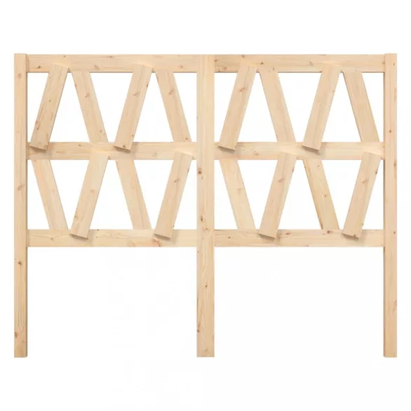 tömör fenyőfa ágyfejtámla 126 x 4 x 100 cm