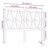 tömör fenyőfa ágyfejtámla 141 x 4 x 100 cm