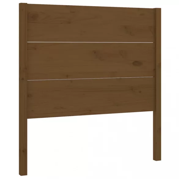 mézbarna tömör fenyőfa fejtámla 106 x 4 x 100 cm