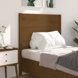 mézbarna tömör fenyőfa fejtámla 106 x 4 x 100 cm