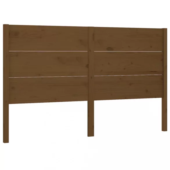 mézbarna tömör fenyőfa fejtámla 126 x 4 x 100 cm