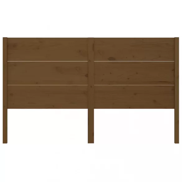 mézbarna tömör fenyőfa fejtámla 126 x 4 x 100 cm