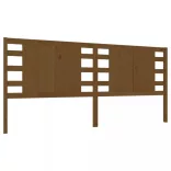 mézbarna tömör fenyőfa fejtámla 126 x 4 x 100 cm