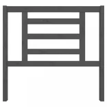 szürke tömör fenyőfa ágyfejtámla 106 x 4 x 100 cm