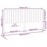 tömör fenyőfa ágyfejtámla 185,5x4x100 cm