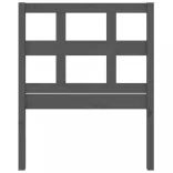 szürke tömör fenyőfa ágyfejtámla 80,5 x 4 x 100 cm